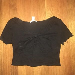 black crop top